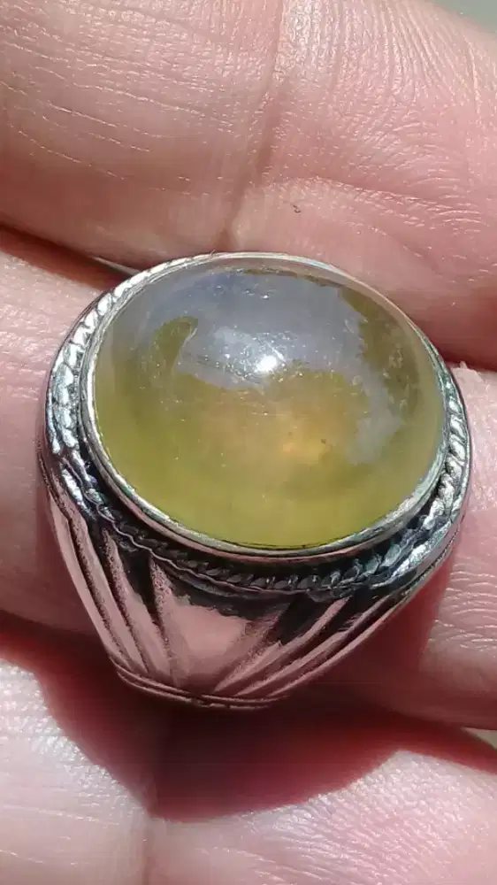 Jual Batu Cincin Natural Yellow Sapphire Crystal Super sekali Top