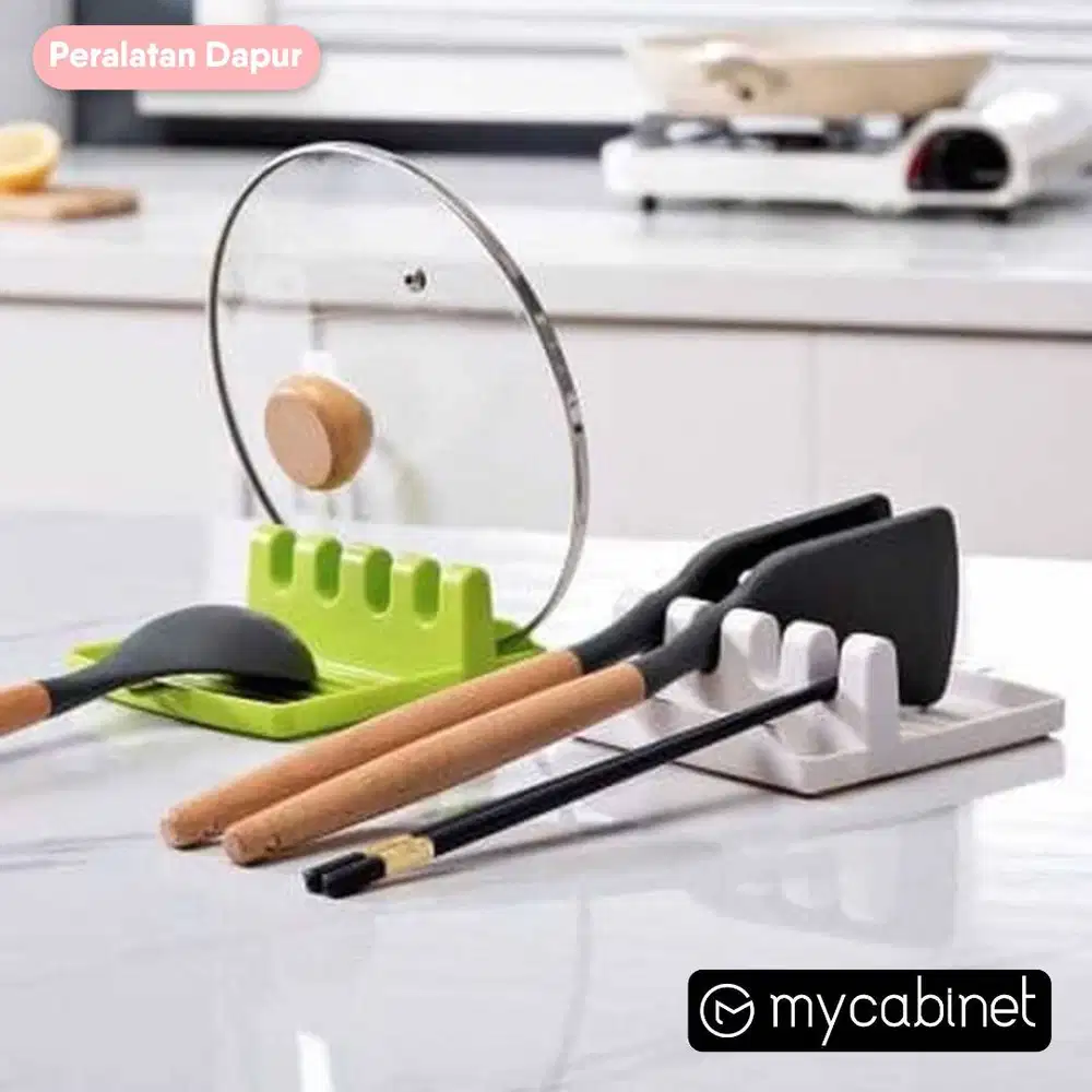 Tatakan Holder Spatula Sendok Sumpit Tutup Panci