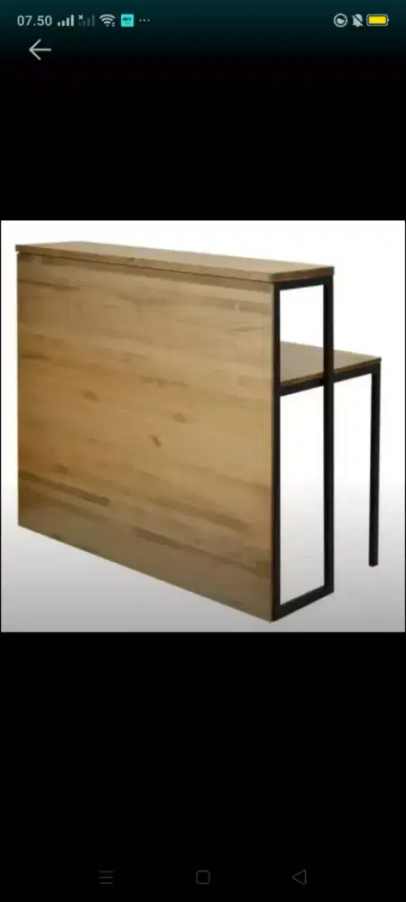 Meja kasir kantin cafe restoran ukuran 150*50*110