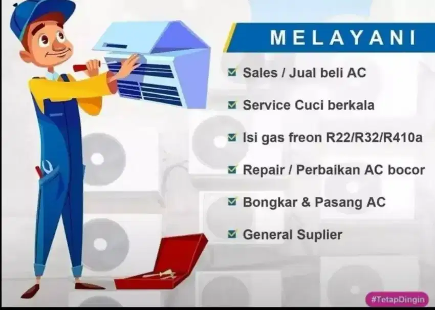 Service AC Mesin cuci dan servis Kulkas