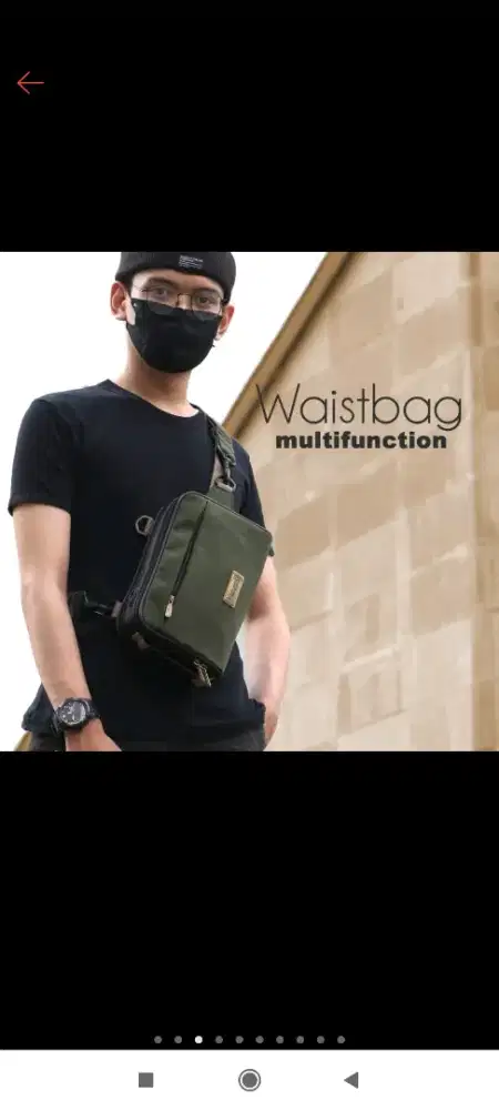 Waistbag Pria Wanita Multifungsi Chest Bag & Sling Bag Original