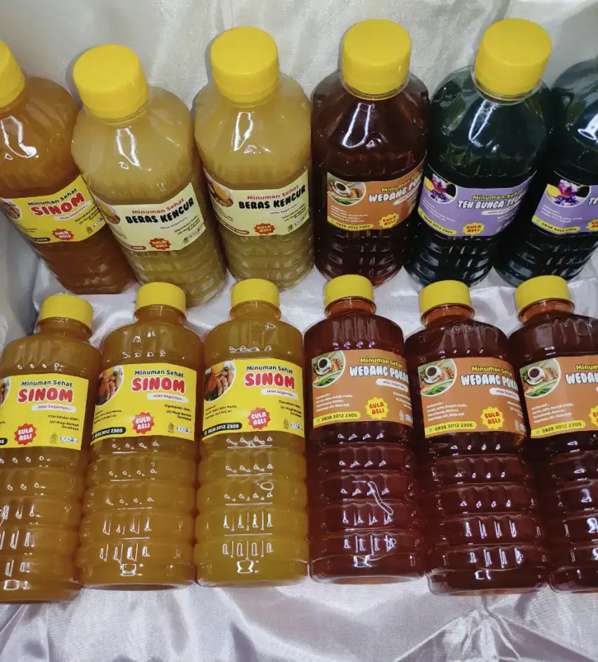 Minuman herbal segala macam tanpa pengawet dan menyehatkan