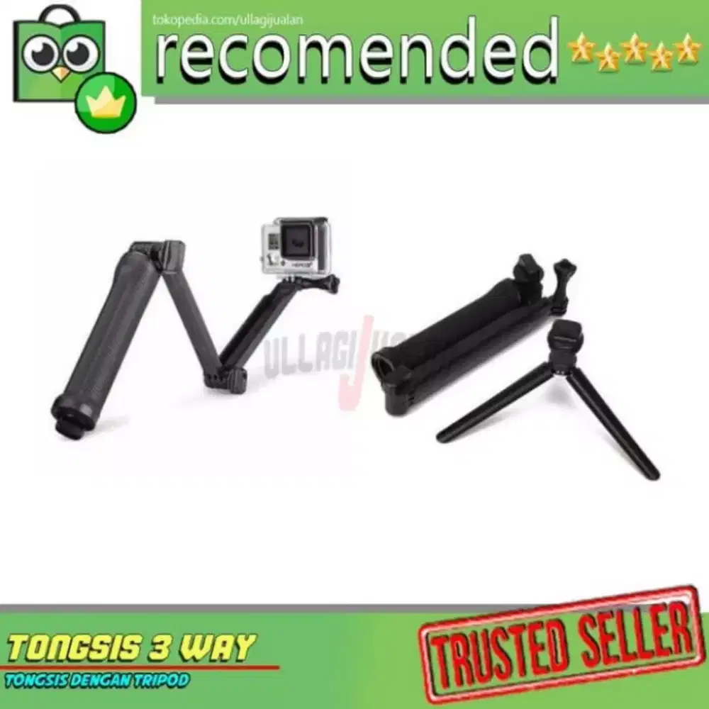 Tongsis 3 way go pro