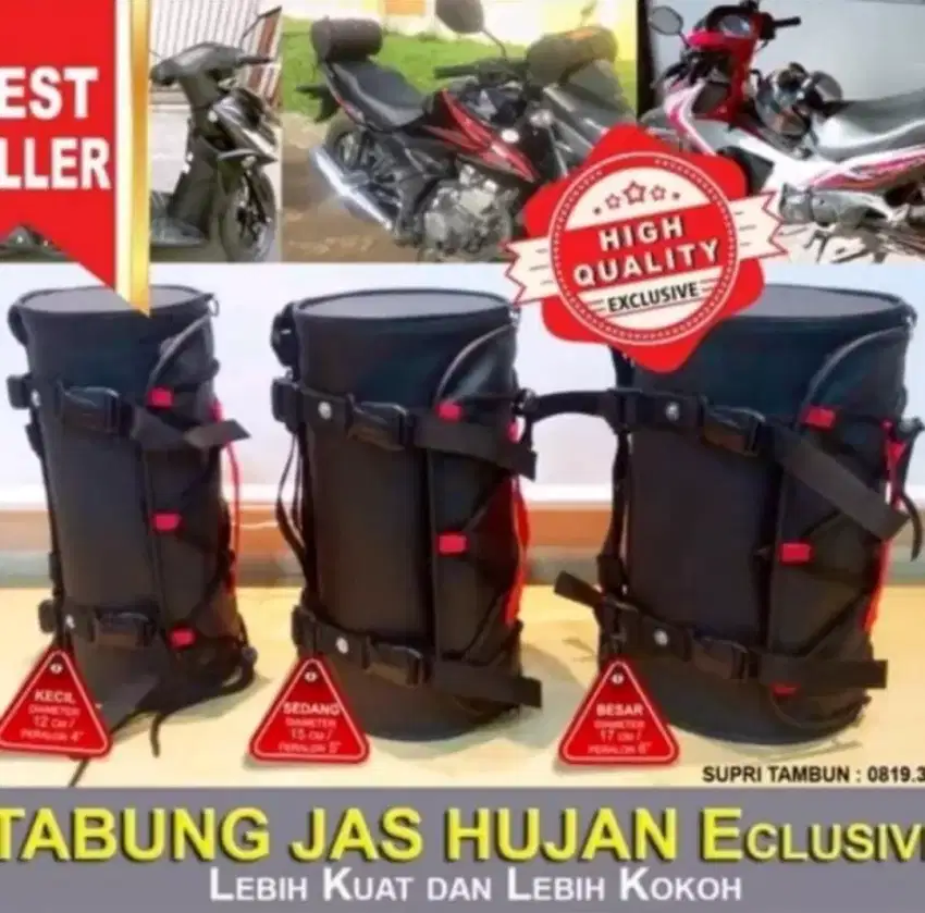 Tabung Jas Hujan Motor Exclusive Box Bagasi Multifungsi