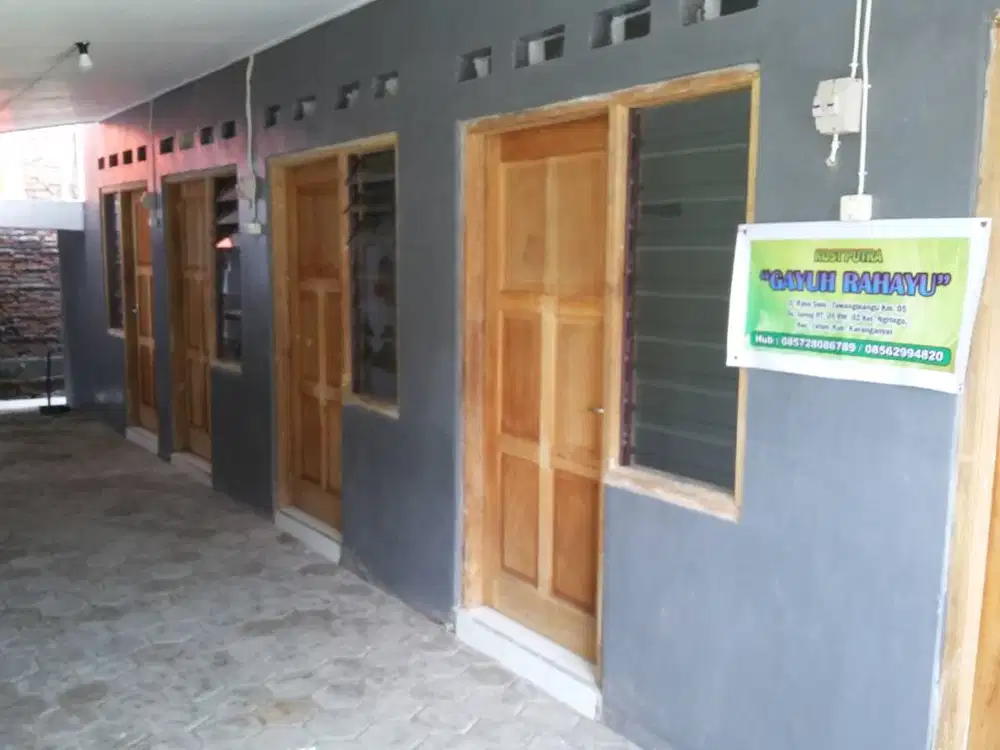 Kost Putra Daerah Solo Palur, Karanganyar