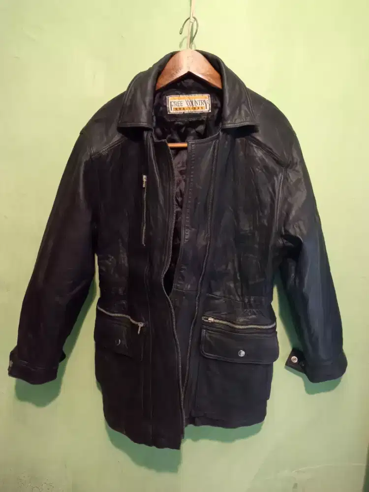 JAKET MANTEL KULIT FREE COUNTRY IMPORT
