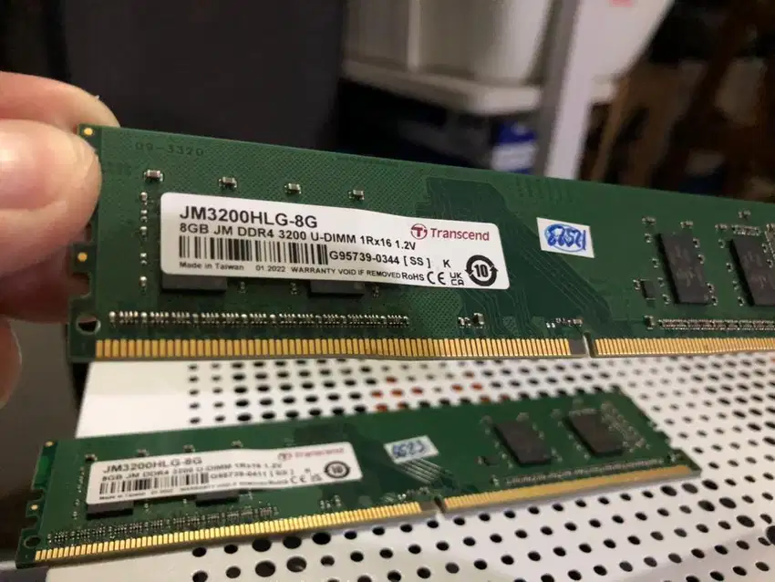 Ram 16Gb [2x8] 3200Mhz Transcend Like New ..