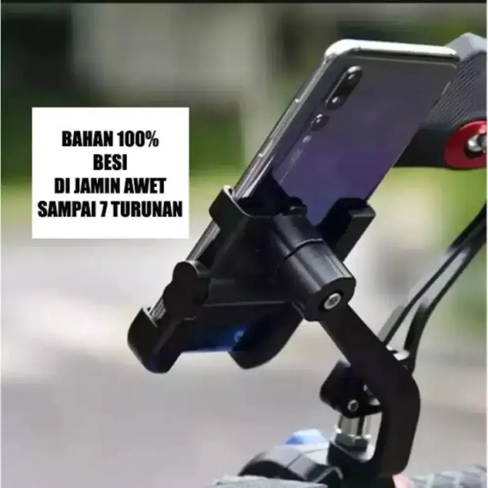 Holder Hp Besi Ada Untuk Stang Dan Spion Untuk Motor Atau Sepeda