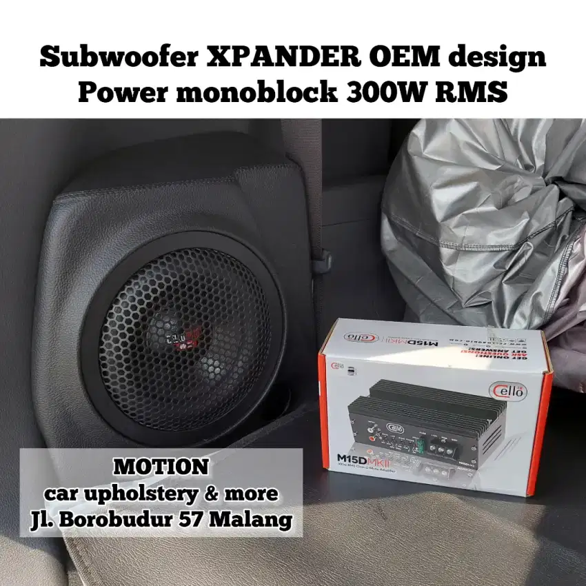 Subwoofer OEM design mobil pojok sudut bagasi minimalis XPANDER CROSS