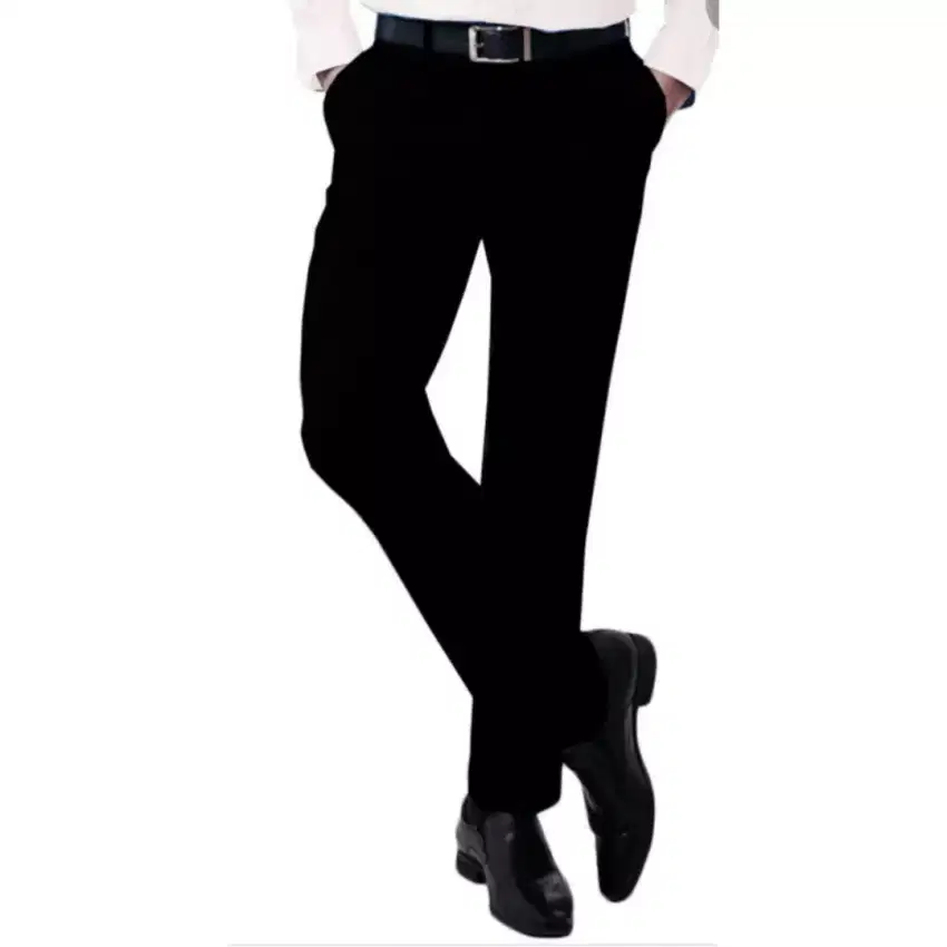 celana kerja atau kantor hitam size 28-38
