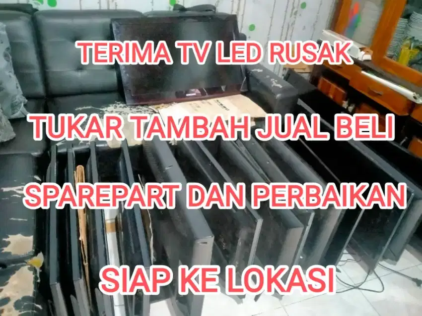 Terima TV led Lcd rusak