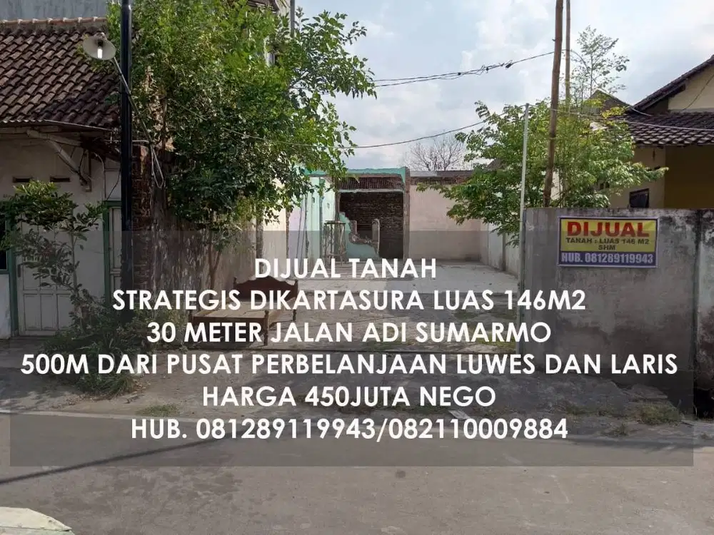 Dijual Tanah & Cari Tanah Murah Di Kartasura - OLX.co.id