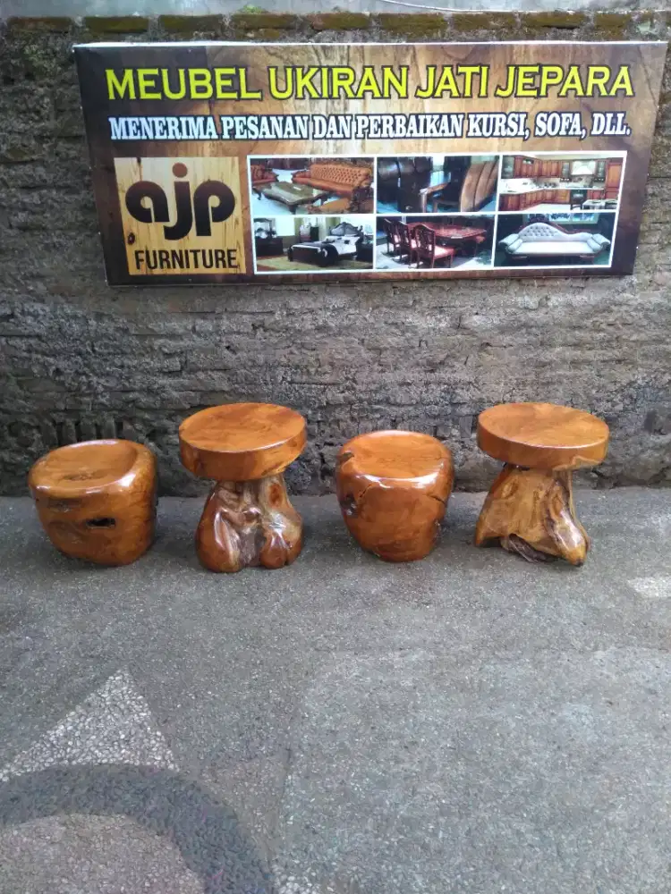 Kursi akar Bonggol jati