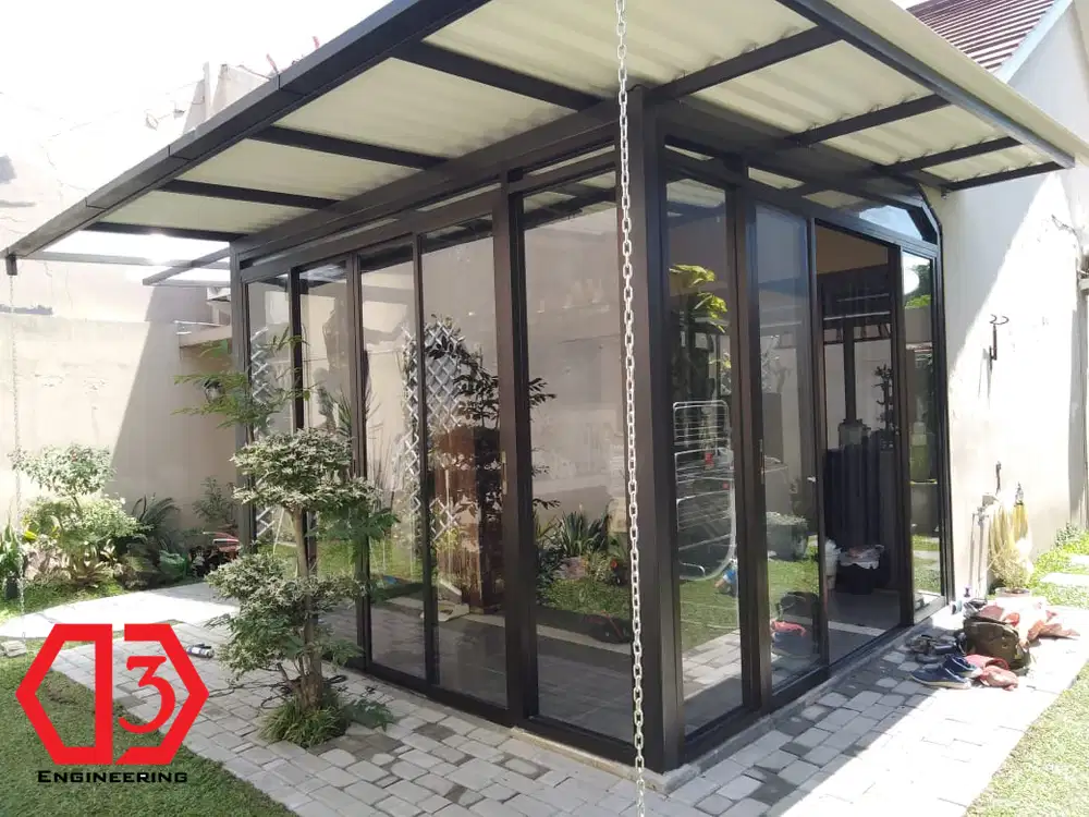 Partisi Kaca Kanopi Pagar Pintu Jendela Kaca Sidoarjo Surabaya  Malang