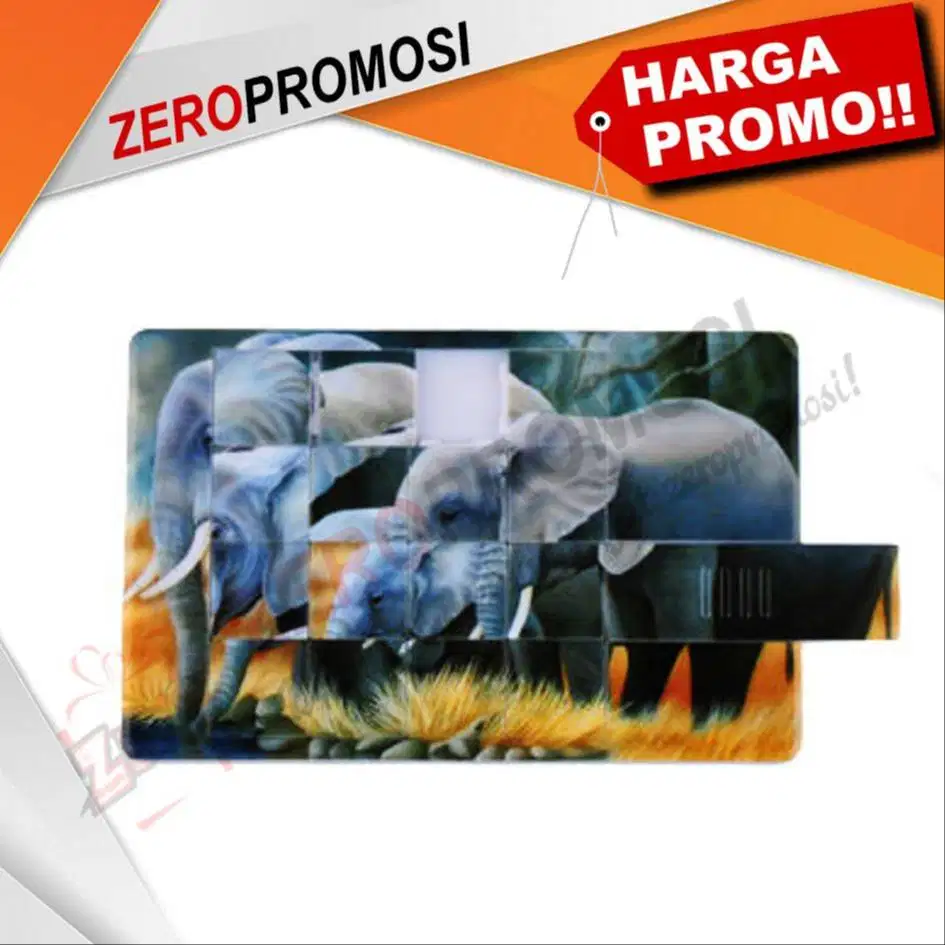 Souvenir Flashdisk Kartu Puzzle Custom - FDCD12 Kapasitas 4GB
