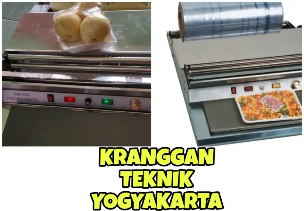 (KRANGGAN TEKNIK)mesin pembungkus makanan hand wrapping watt kecil