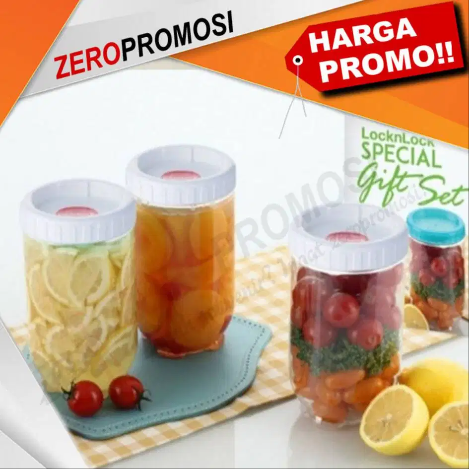 Souvenir Special Giftset Lock&Lock Interlock isi 3pcs Cetak Logo Murah