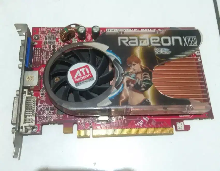 VGA card PCI express Ati Radeon X1550 , 512 MB  128 bit