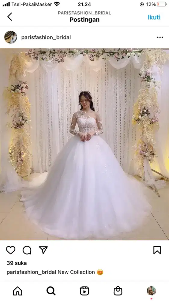 Gown pengantin shop