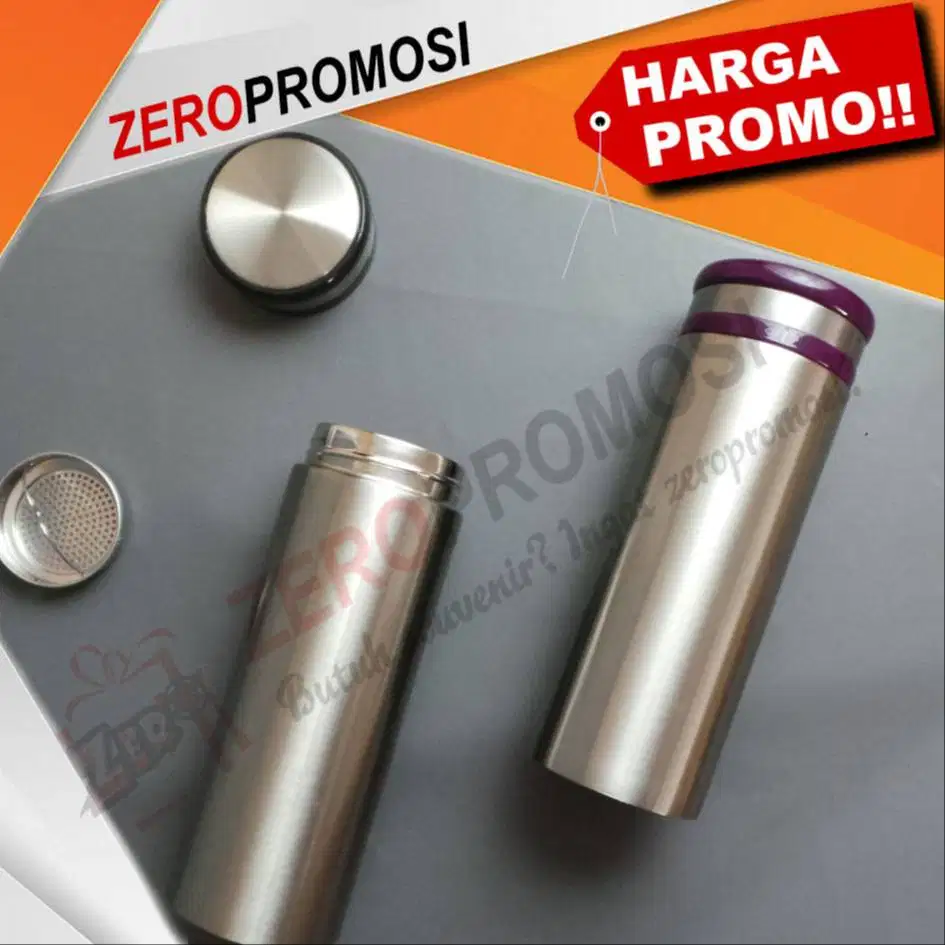 Souvenir Tumbler Stainless Vacuum Flask Straight TC 209 Cetak Logo
