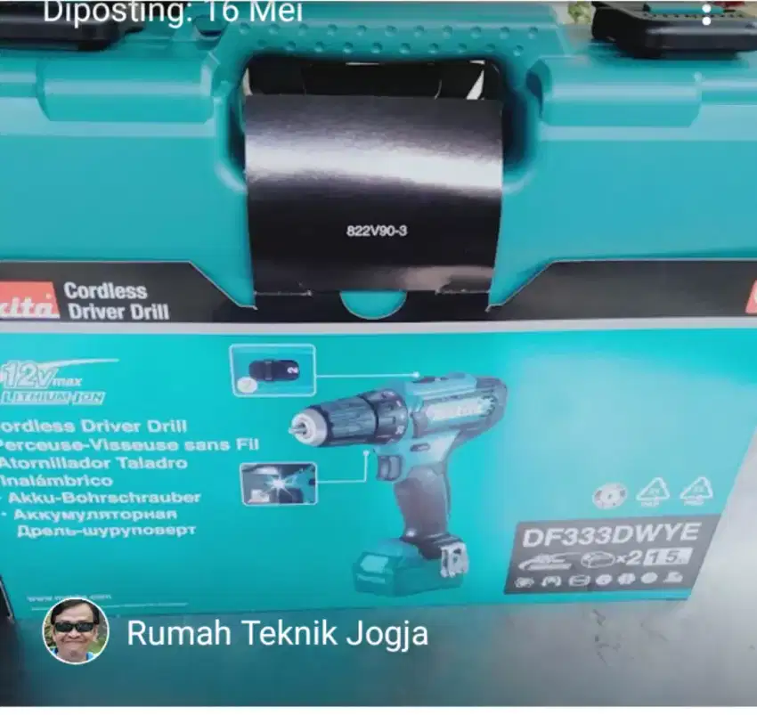 (rumah teknik jogja)mesin bor portable/bor cordless makita