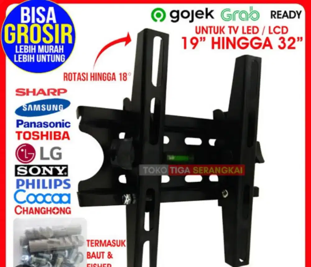 BRAKET 32 INCH +PASANG