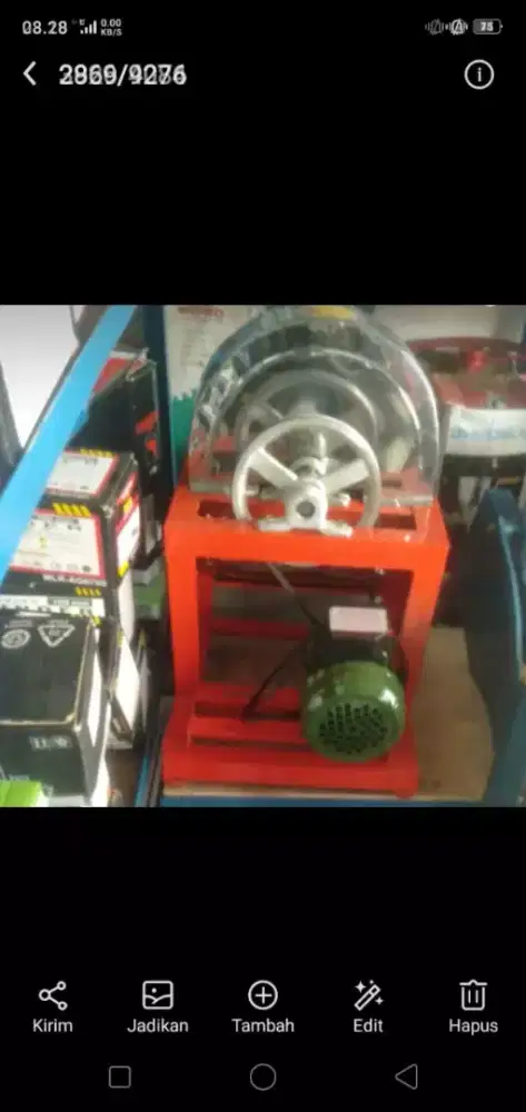 (Rumah teknik jogja)mesin perajang singkong+ dinamo watt kecil