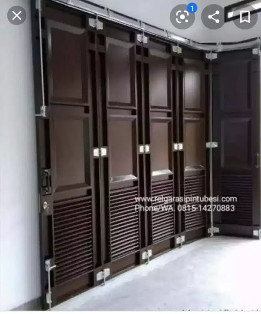 Pintu besi KENS garasi sliding