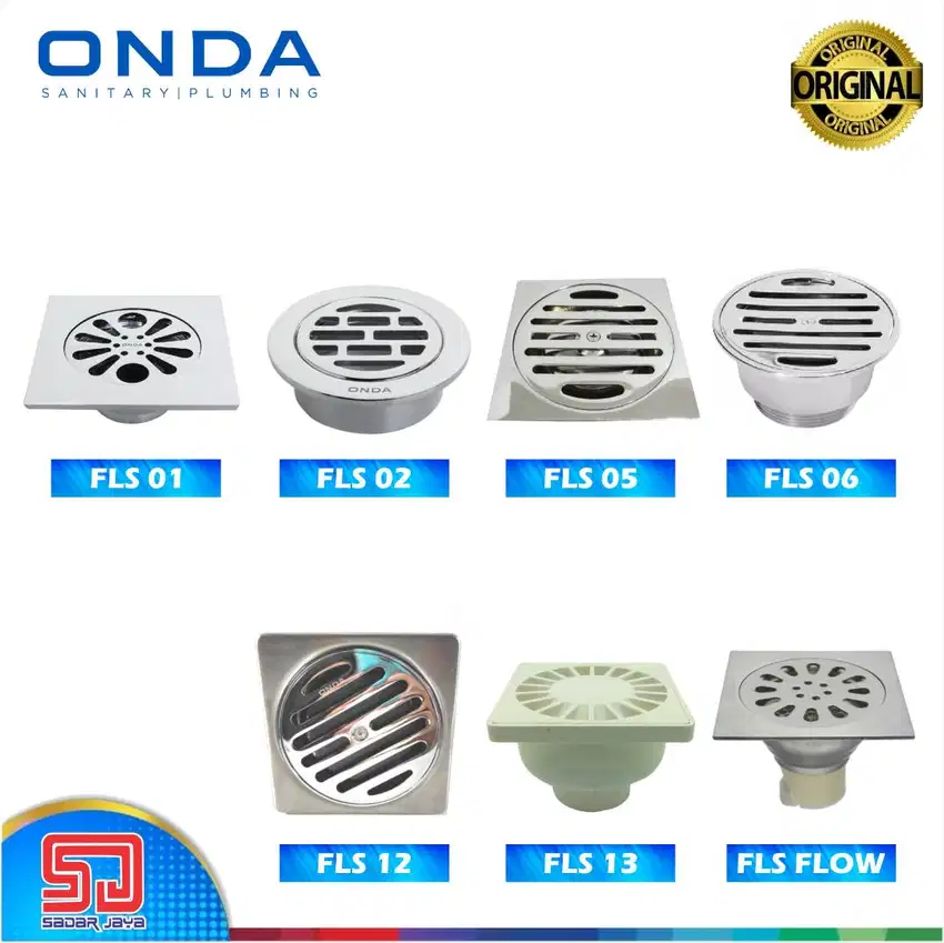 Floor Drain ONDA FLS Saringan Got Lubang Tutup Pembuangan Air Kamar