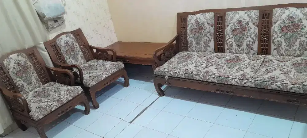 Sofa Set kursi meja kayu jati/meja kayu jati/sofa kayu/kursi kayu jati