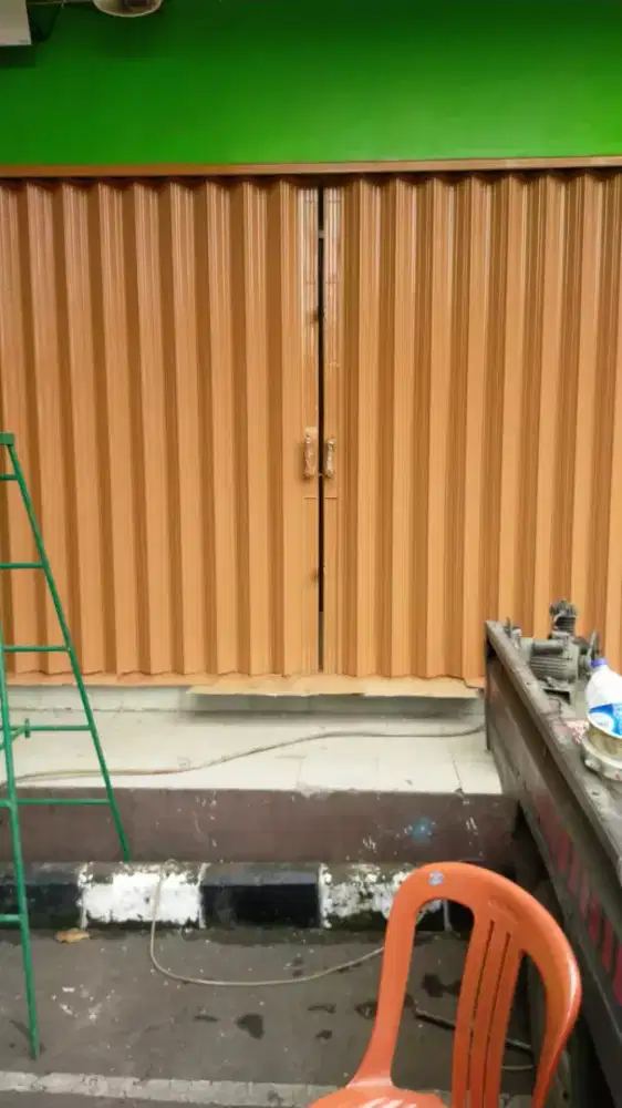 Pintu harmonika rolingdor foldinggate pintu lipat dll