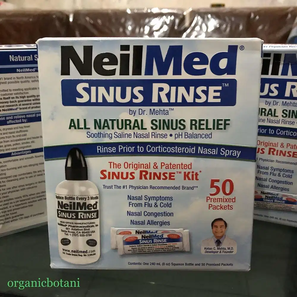 Neilmed Sinus Rinse Lengkap 1 Botol Semprot+50Premixed. ORIGINAL USA.