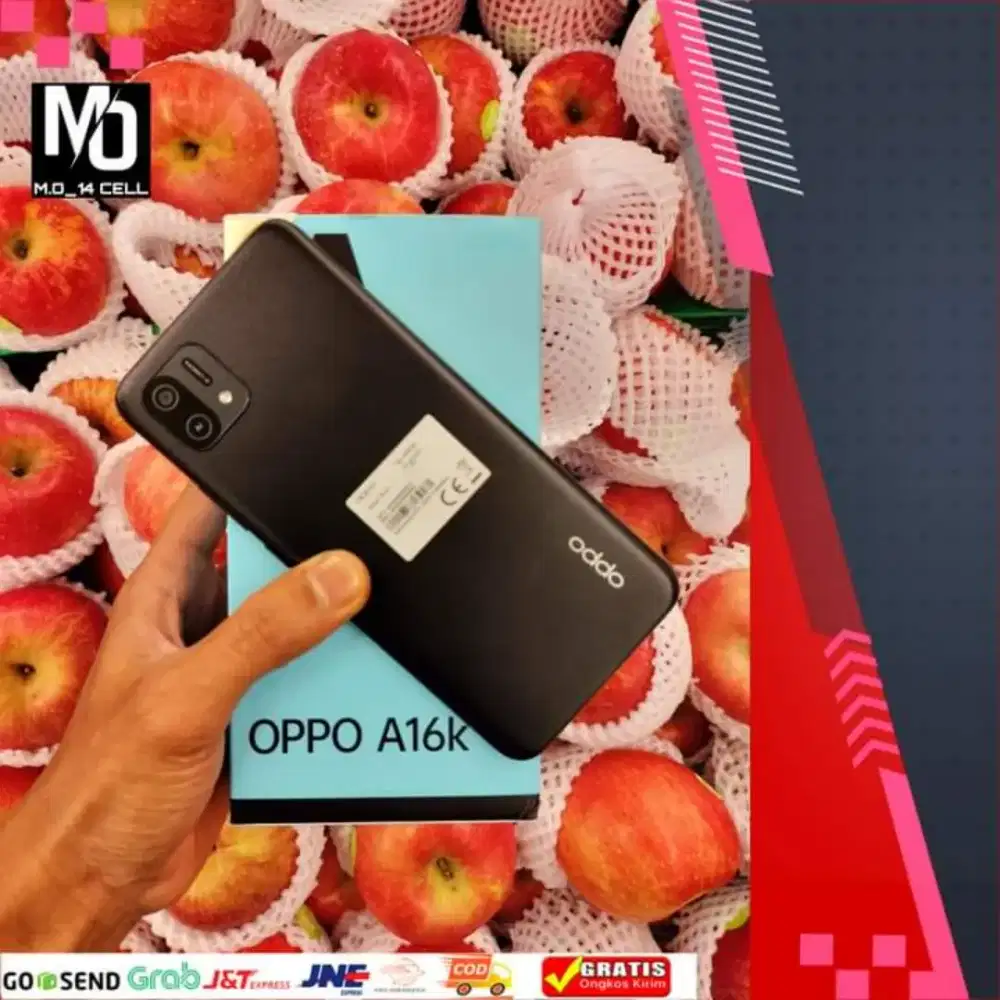 OPPO A16K RAM 4GB/64GB SECOND
LENGKAP MULUS NO MINUS ORIGINAL 100%