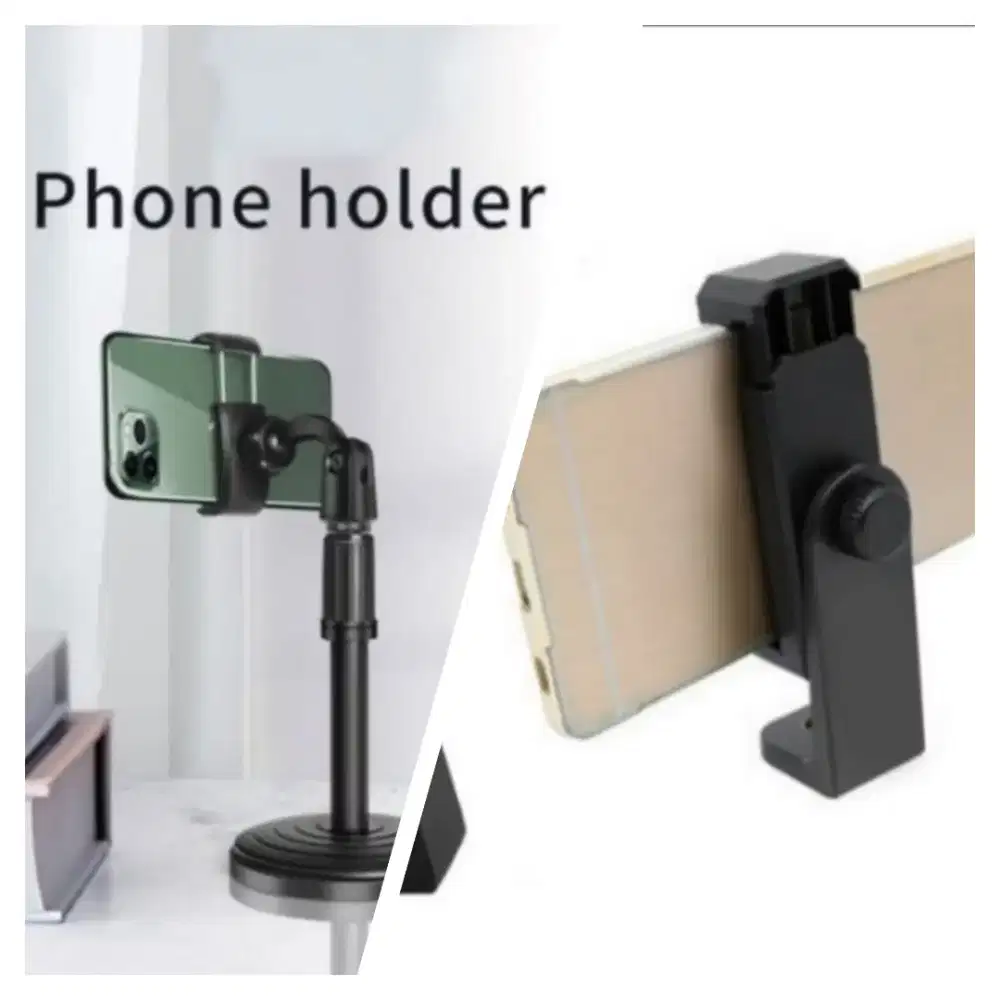 Microphone stands phone holder & holder HP 360 • rotasi universal