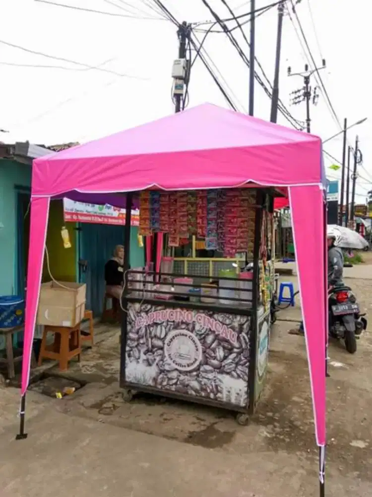Tenda stand bazar cafe