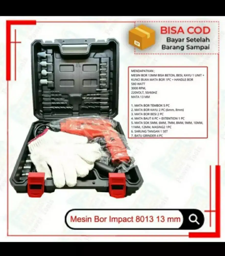 Bor Listrik 13mm Koper (Gojek)