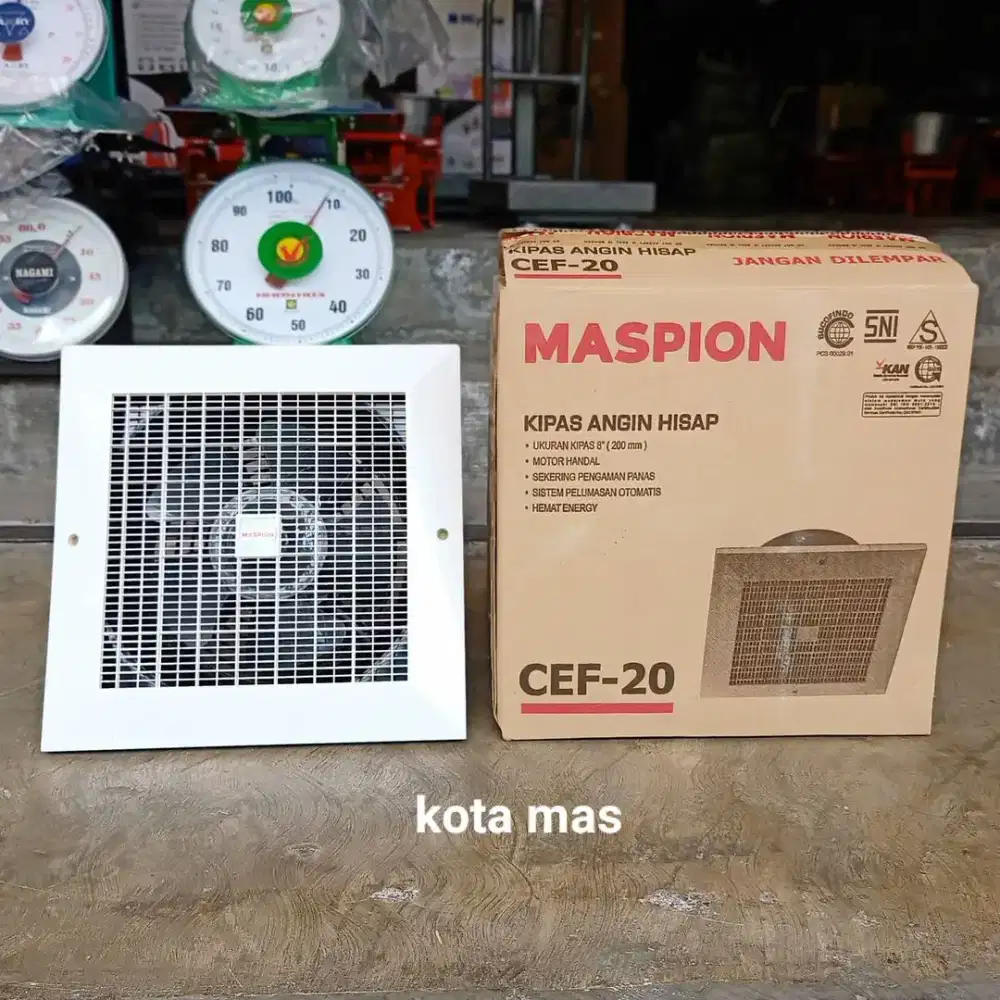 Ceiling Exhaust Fan Maspion 8 inch CEF20 Hexos Penghisap Asap Plafon