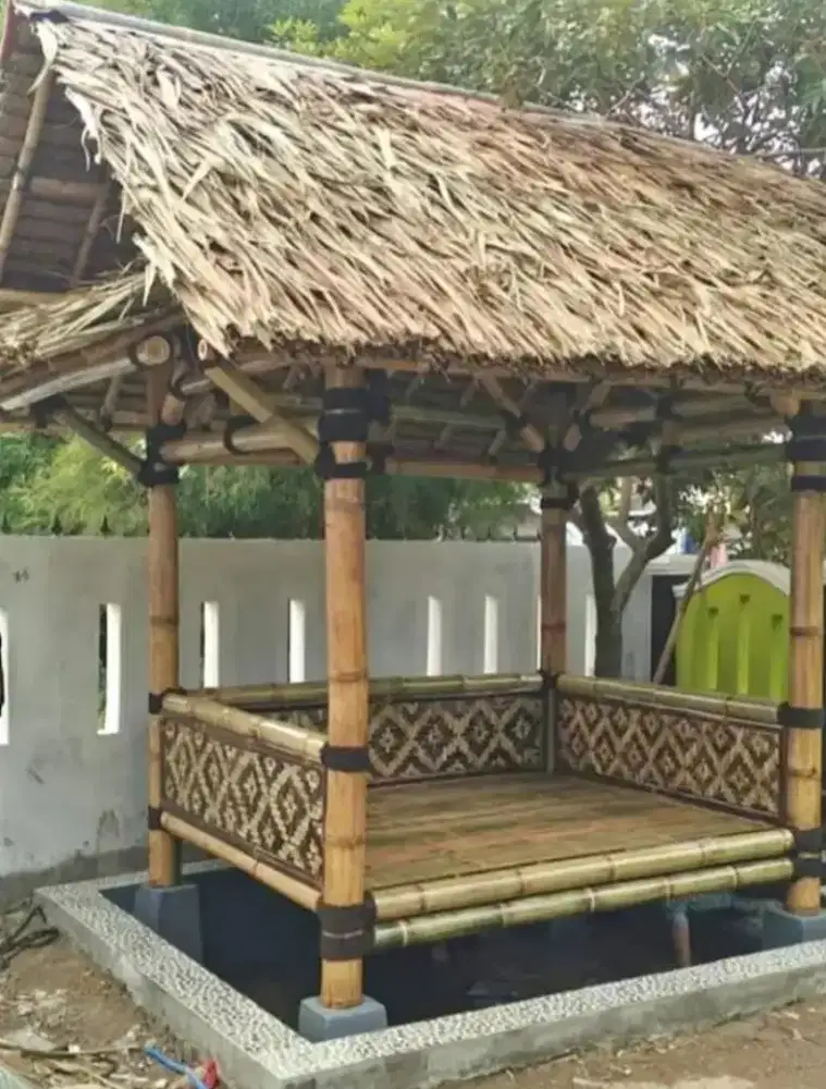 Rumah saung/rumah gajebo saung /gajebo saung bambu