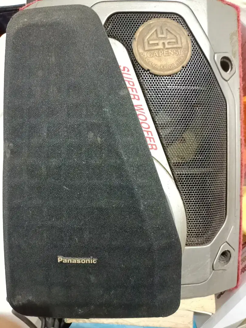 Satu Pasang Speaker PANASONIC SUPER WOOFER Power Ouput ~2800Watt PMPO