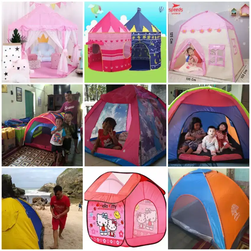 Tenda anak bermacam model