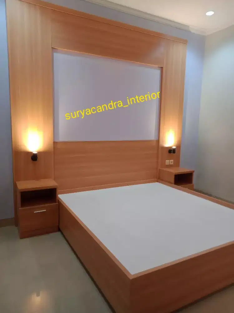 Dipan, tempat tidur, bed, interior, hpl