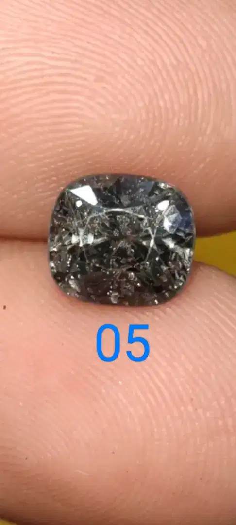 BARU CINCIN NATURAL PERMATA GRAY SPINEL 8x7x6 KODE 05