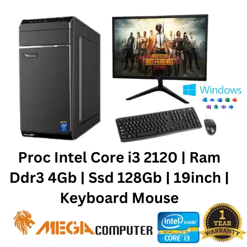 Pc Komputer Rakitan Core i3 2120 | 4Gb | 128Gb