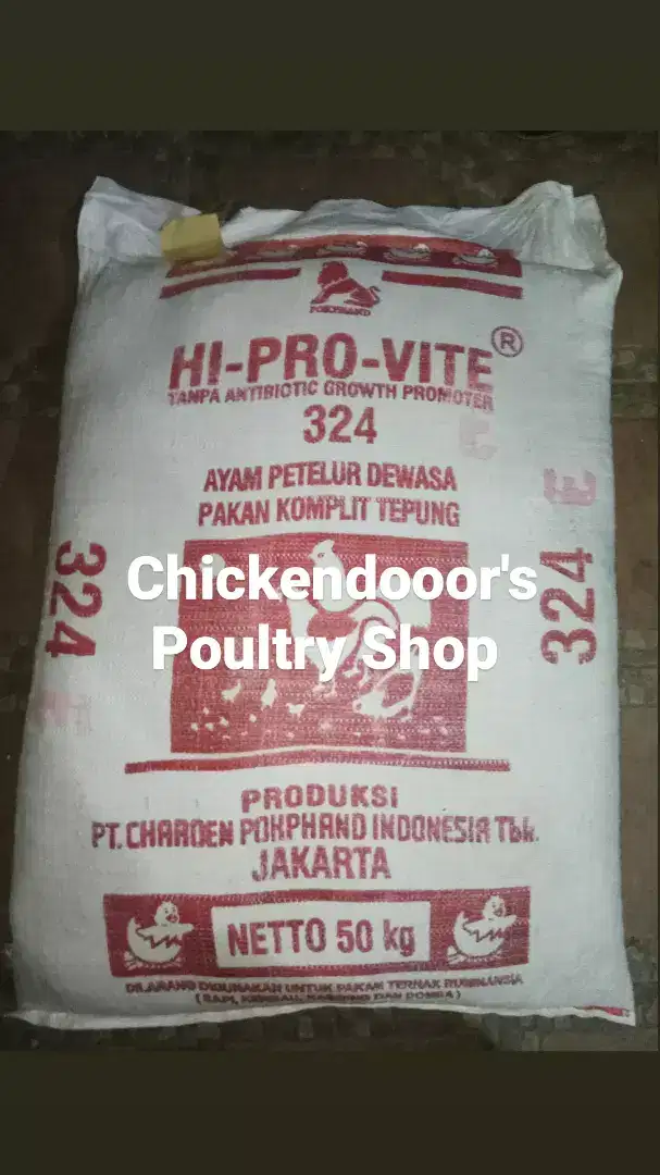 Pur ayam petelur 324 E charoen pokphand pakan telur komplit layer 50kg