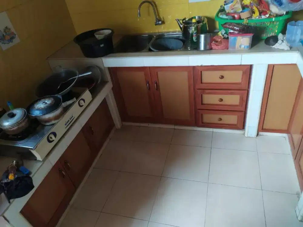 Tempahan kitchen set aluminium