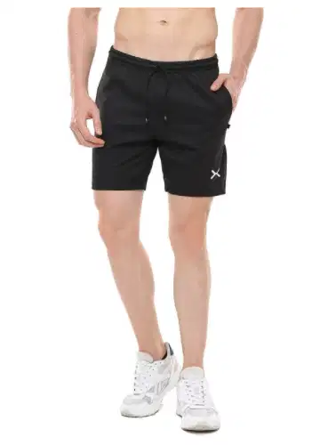 FLEXZONE Celana Pendek - Black - for Gym Running Jogging FCS-001HT - X