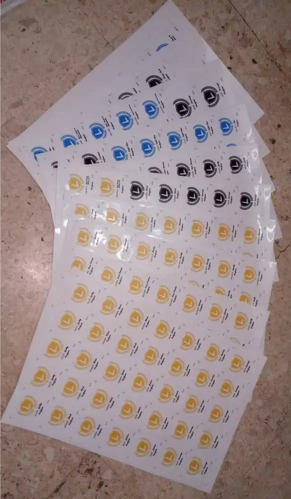 Stiker bening murah surabaya