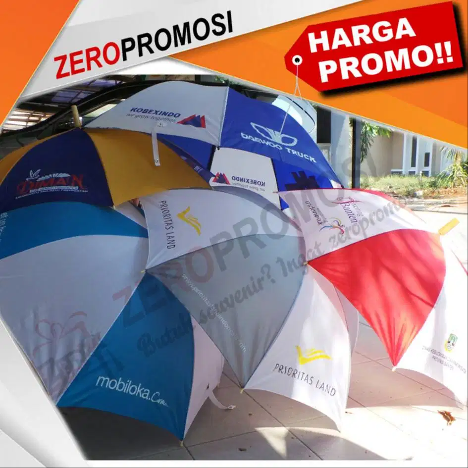 Merchandise Payung standar kombinasi warna
