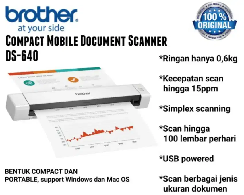Scanner Scan Brother DS-640 Simplex
