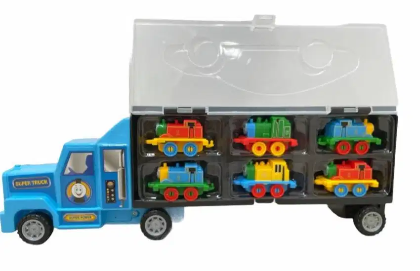 Mainan Track Set 6 pcs Truck Combination Thomas Train Container 6pcs